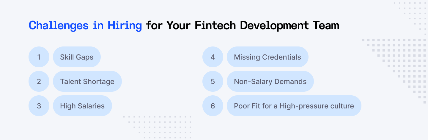 Challenges in hiring for your Fintech development team